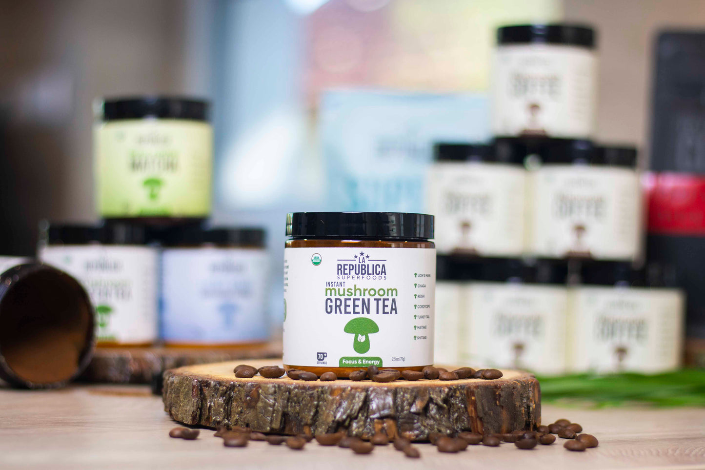 ZÖLD TEA GOMBAKEVERÉKKEL